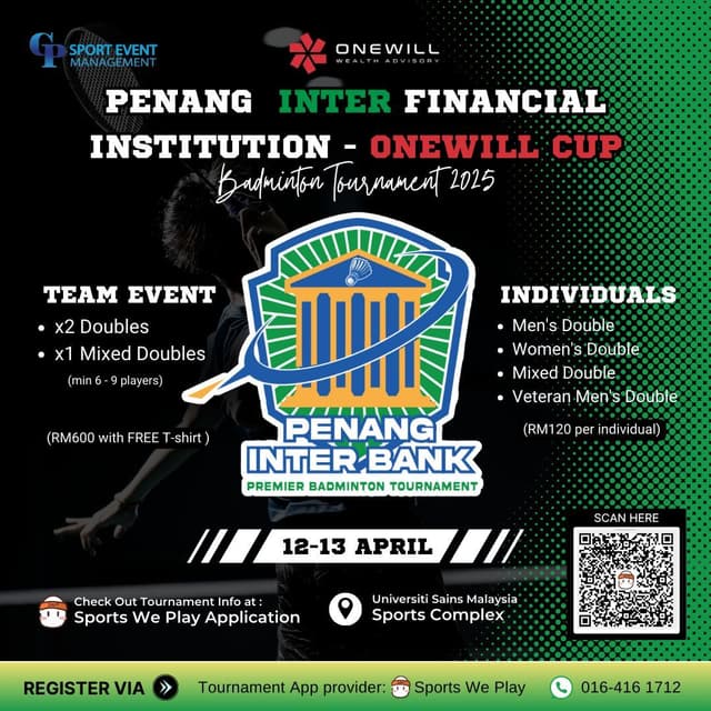 Inter Financial Institution Badminton Tournament ONEWILL CUP 2025 cover